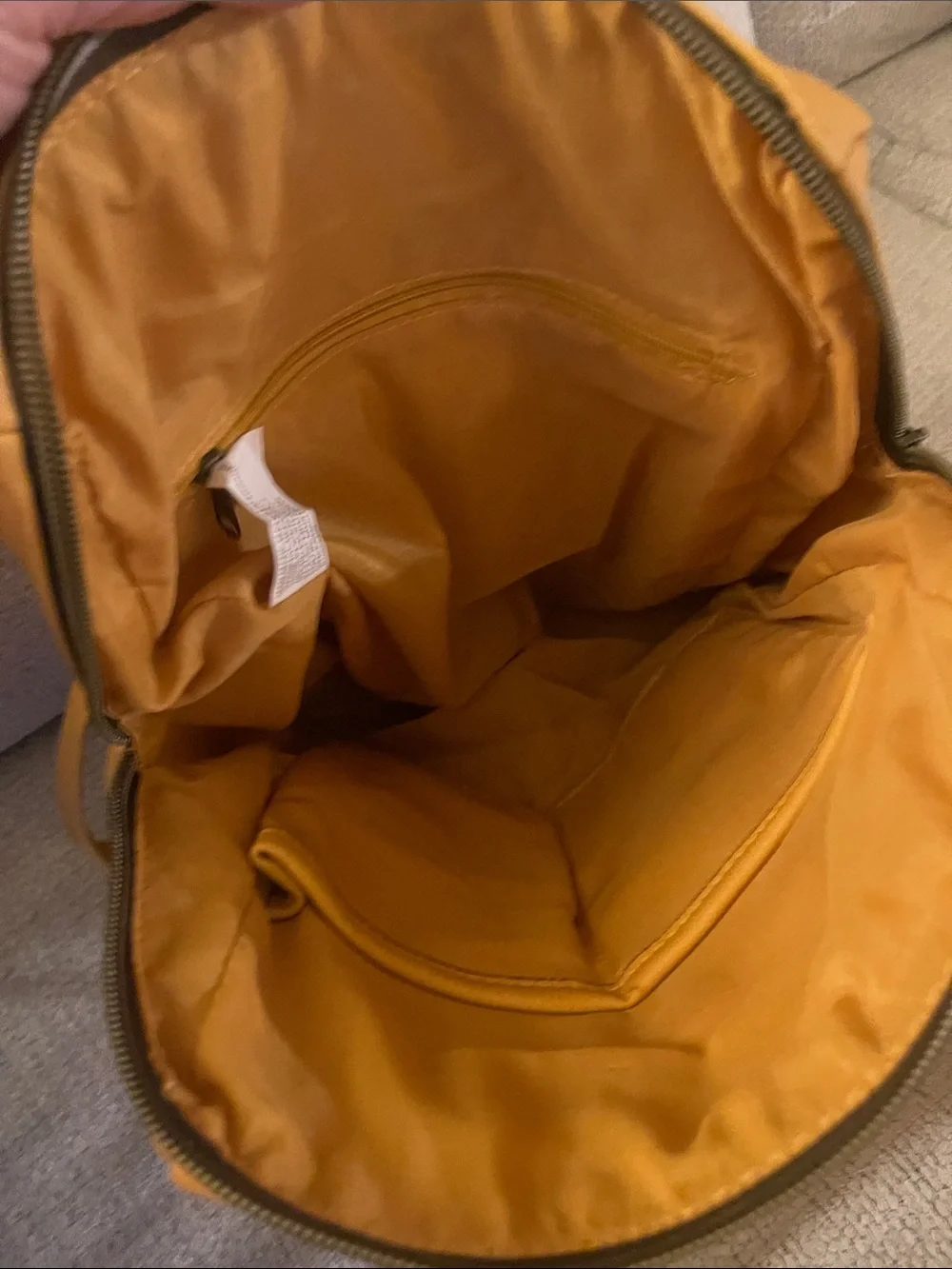 Woman’s Yellow Leather Backpack - Stylish Everyday Carry